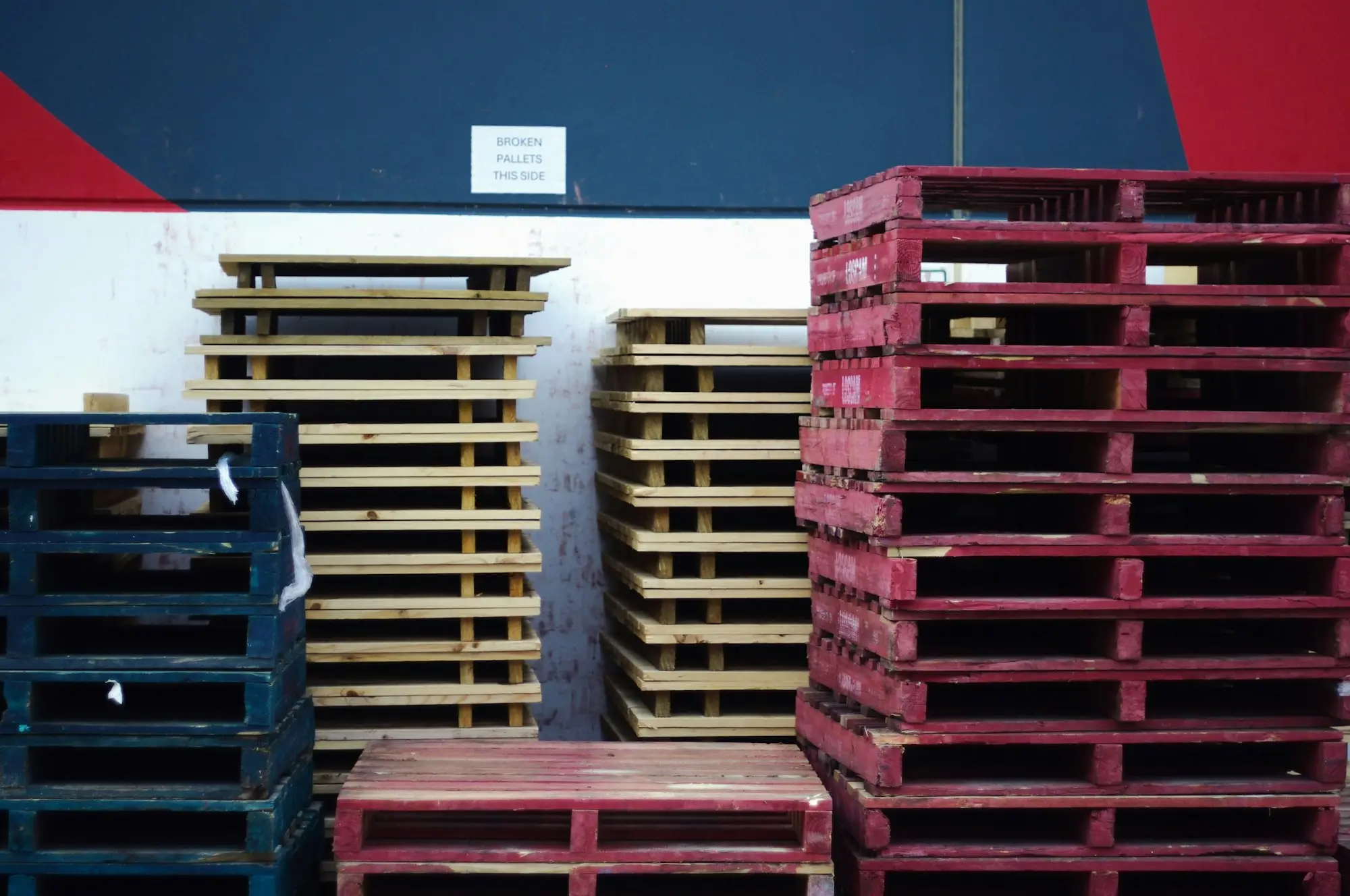 Forklift moving pallets in a busy Melbourne south-east warehouse
